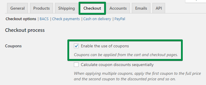 WooCommerce - Coupons