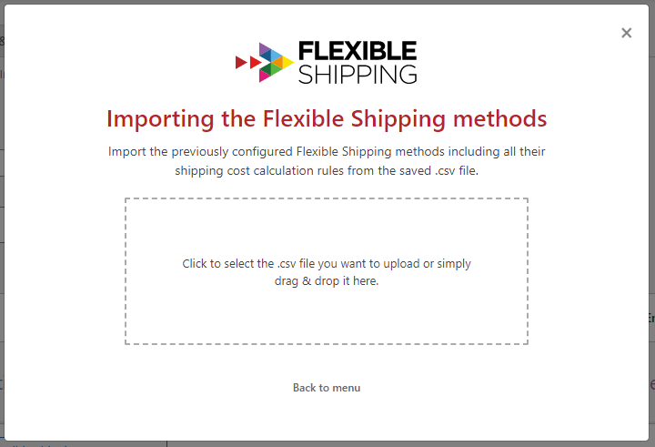 import shipping methods in WooCommerce