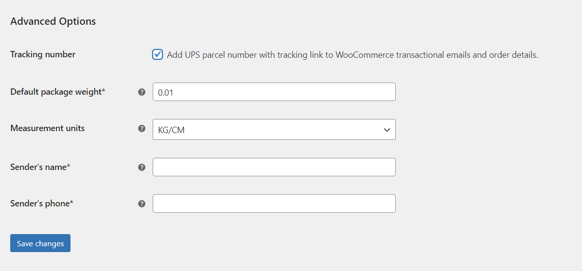 Add UPS parcel number with tracking link to WooCommerce transactional emails and order details.