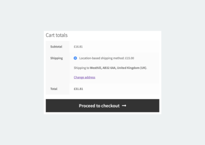 Location-based shipping in the cart - Flexible Shipping Locations WooCommerce
