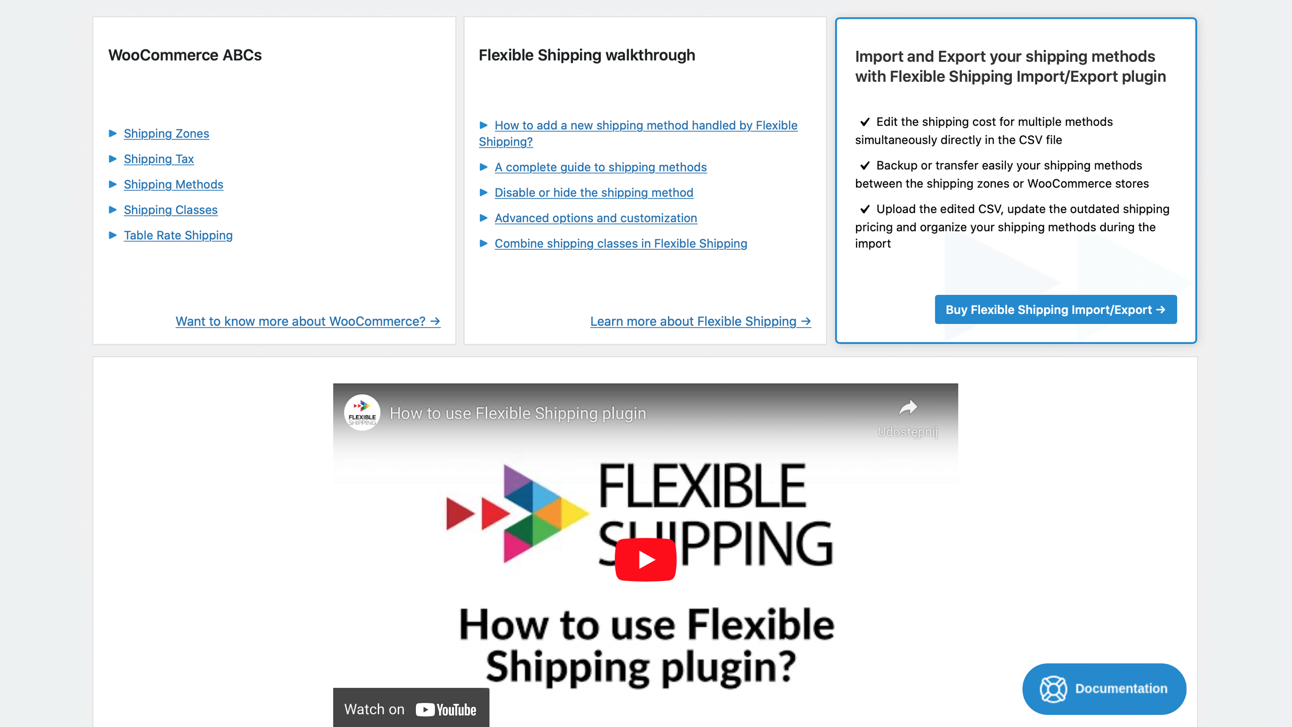 Getting Started Info, Walkthrough and Guides - Flexible Shipping PRO WooCommerce