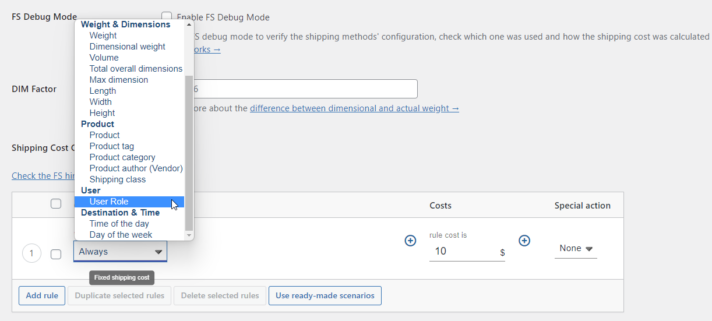 How to Set up WooCommerce Shipping by User Role? - Octolize