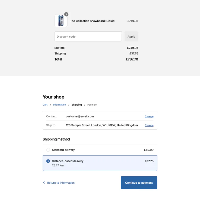 Shopify Distance Based Shipping Rates