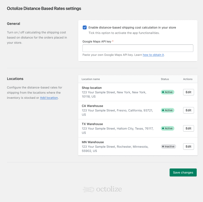 Shopify Distance Based Shipping Rates Locations