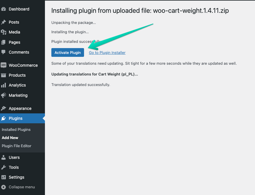 how to install wordpress plugin