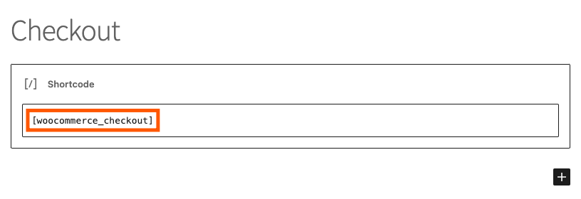 woocommerce checkout shortcode