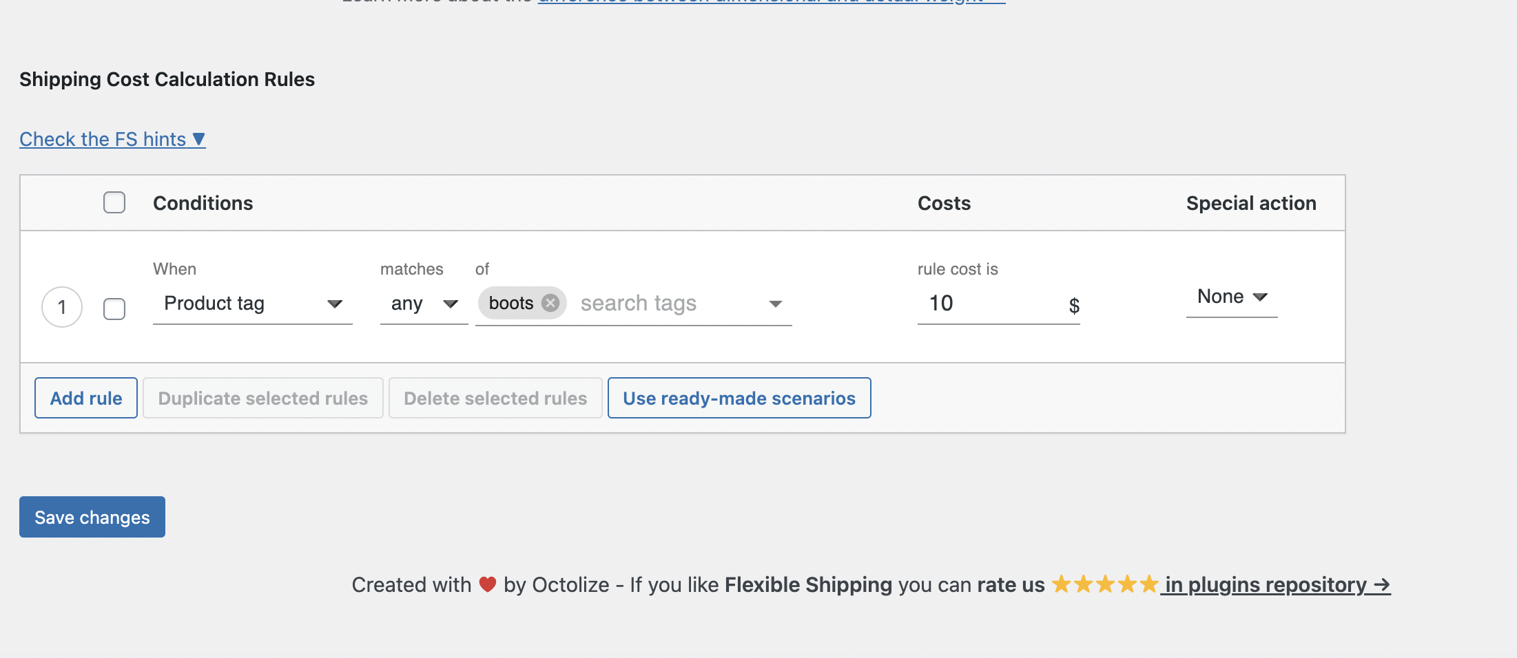 WooCommerce shipping by product tag