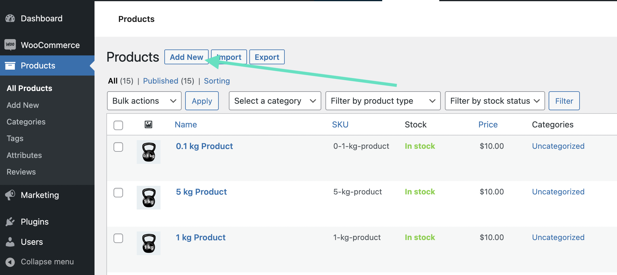 add new WooCommerce product