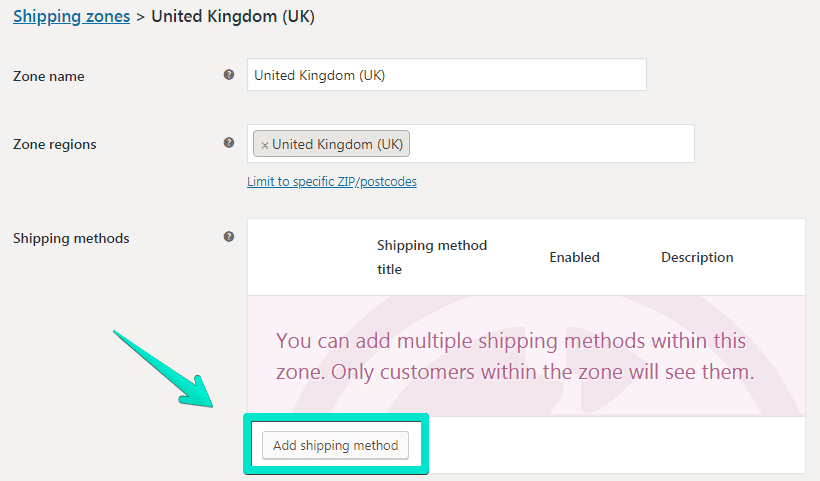 Add shipping method