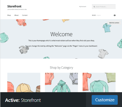 WooCommerce Storefront Theme