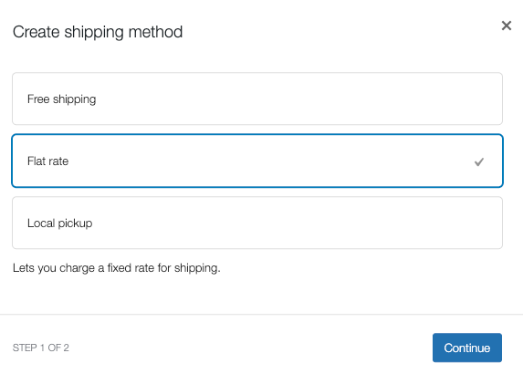 shipping methods