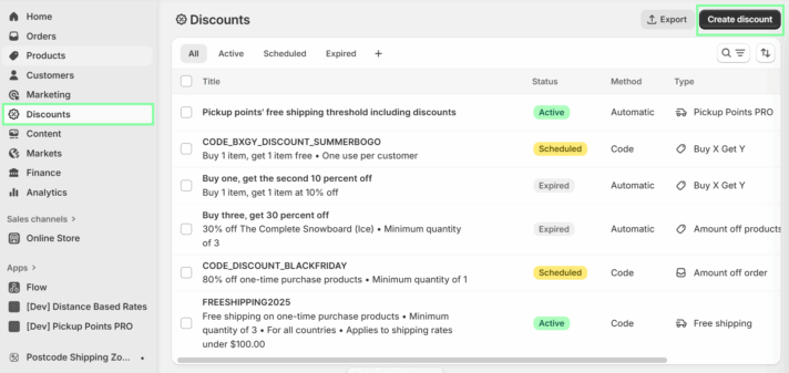 How to create a discount on Shopify