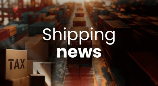 Image with caption "Shipping news"