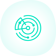 Shops using tiered service rings around a city