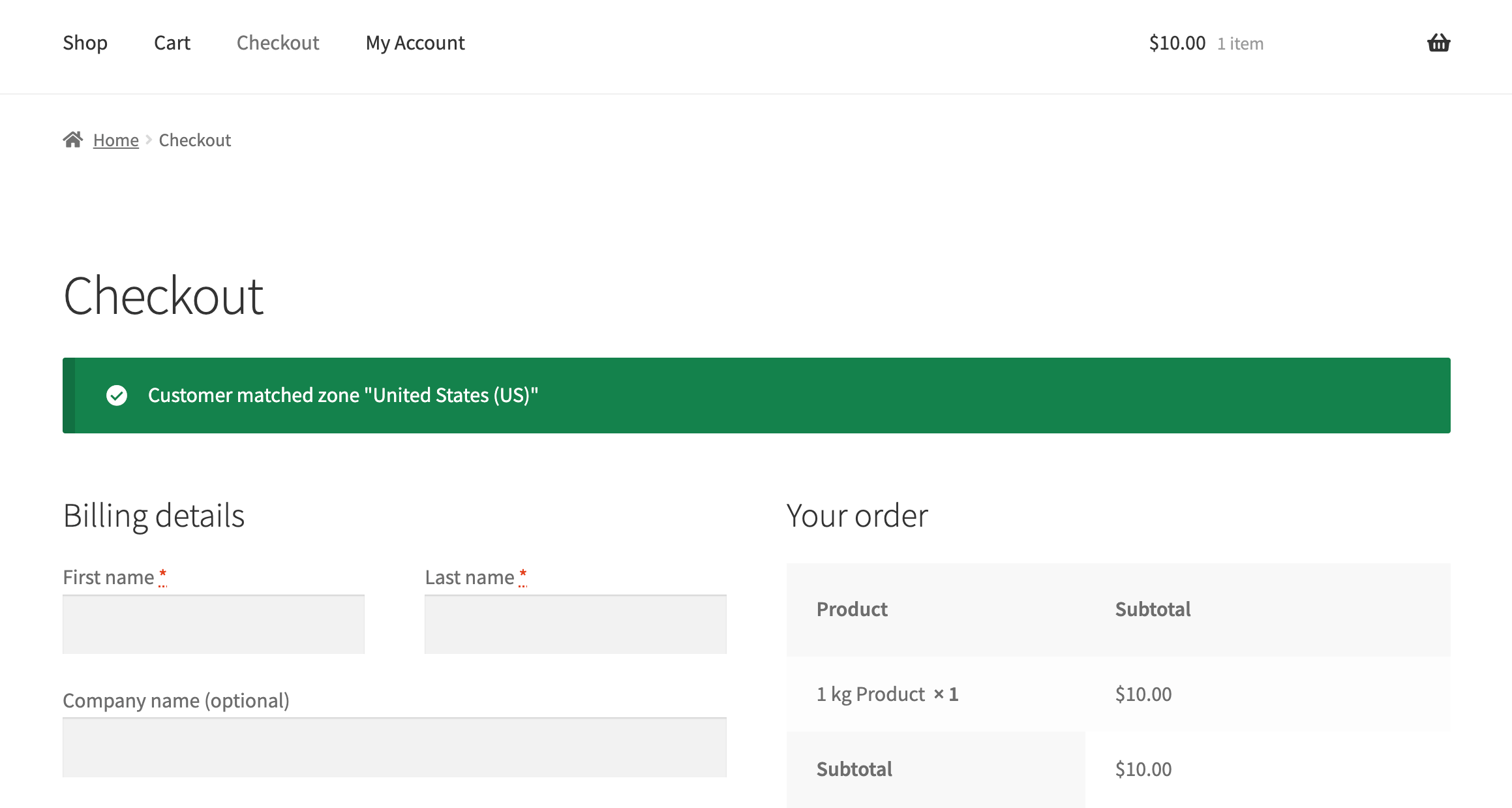 WooCommerce shipping debug mode notice