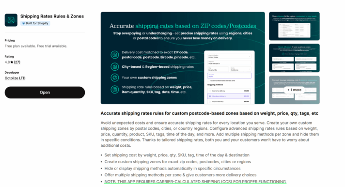 Shopify CCS required