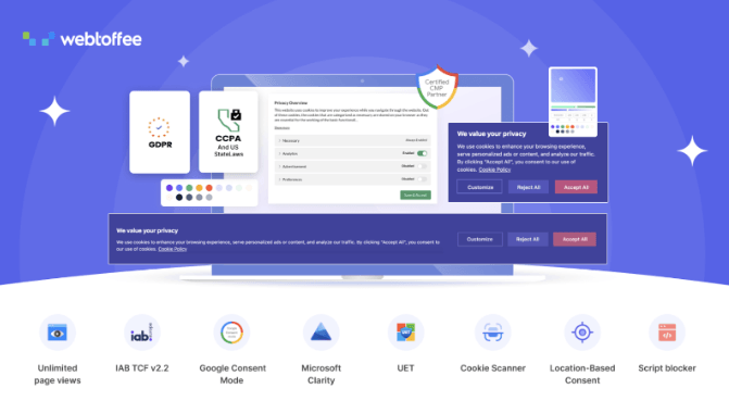 GDPR Cookie Consent Plugin screenshot