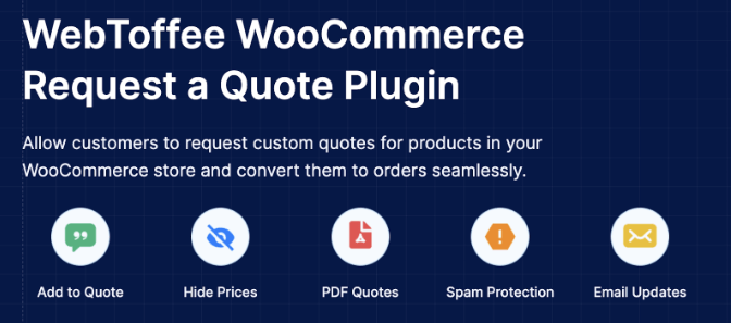 WebToffee WooCommerce Request a Quote screenshot