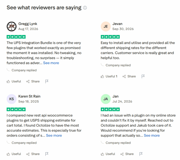 Reviews of Octolize on Trustpilot