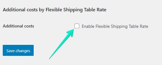 Additional costs checkbox