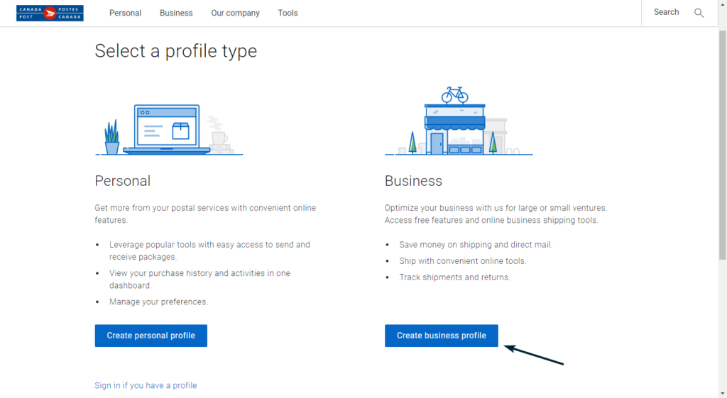 Canada Post How To Create An Account Canada Post Business Account
