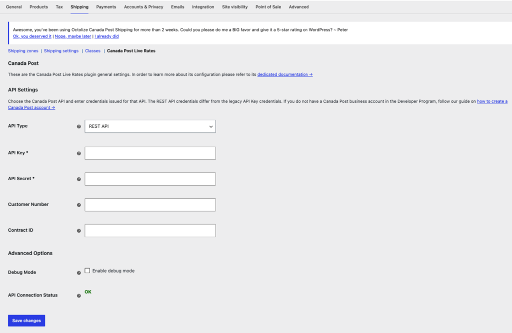 Canada Post REST API