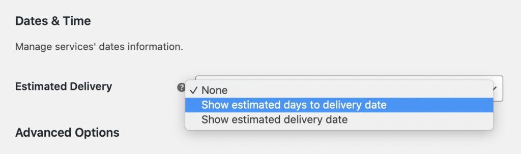 Dhl Express General Settings Dates And Time