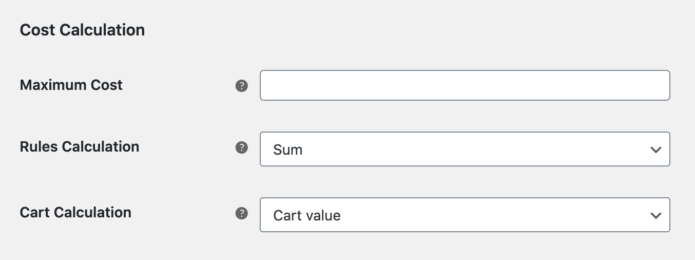 Flexible Shipping - Shipping method - Cost Calculation