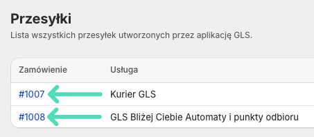 GLS Polska Shopify: Otwieranie zamówienia