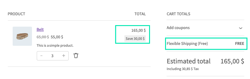 Free shipping method