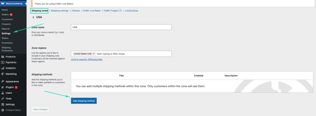 Add FedEx Freight LTL shipping method