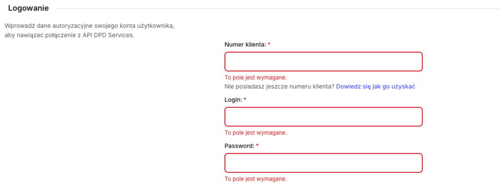 Logowanie do konta użytkownika