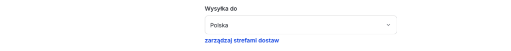 Strefy dostaw