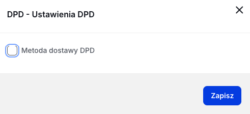 Aktywacja metody DPD