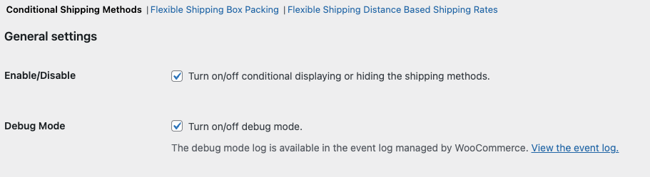Debug mode