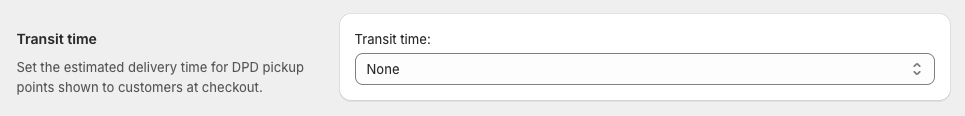 Octolize Pickup Points PRO Transit time settings section