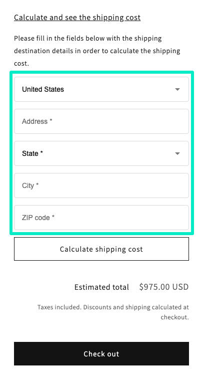 Octolize Shipping Rates Calculator Cart Display All Shipping Address Fields