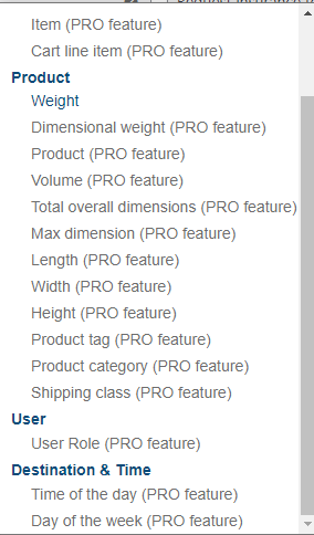 PRO features list