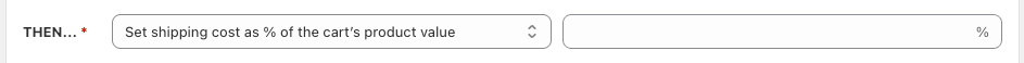 Shipping Rates Rules & Shipping Zones Shopify App: Set percentage shipping cost