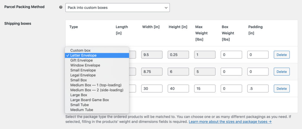 Usps Woocommerce Live Rates Pro Pack Into Custom Boxes