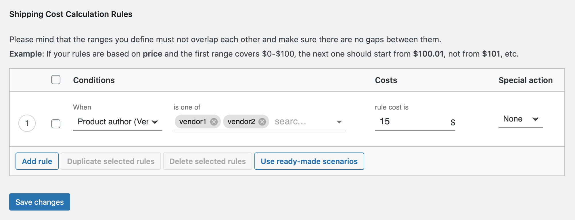 Multi Vendor Shipping