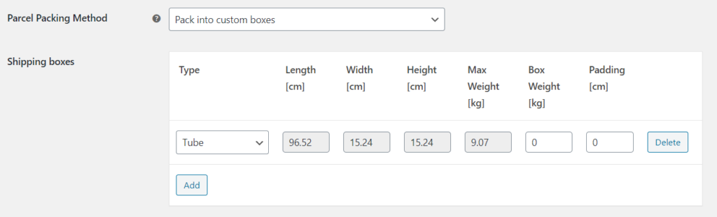 Woocommerce Fedex Parcel Packing Method Setting