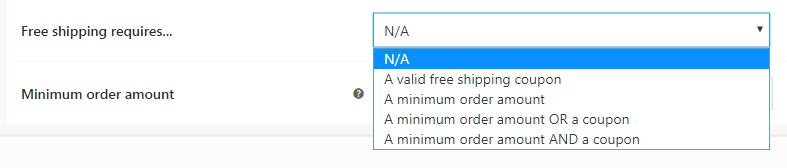 free shipping settings (screenshot #2)